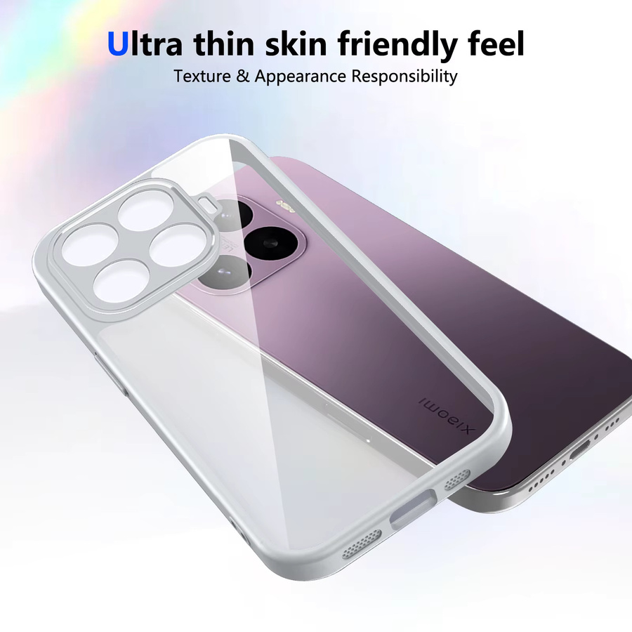 Stoßfeste Silikon-Schutzhülle für Xiaomi 17T und Xiaomi 17T Pro, transparente matte Handyhülle mit Luftpolster-Schutz und harter Rückseite - Bild 3