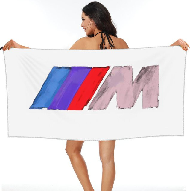 Motorsport Power Strandtuch von JMG Household Supplies aus weicher Mikrofaser, schnelltrocknend und saugfähig, Farbe: Weiß, B: 70 cm, L: 140 cm - Bild 1