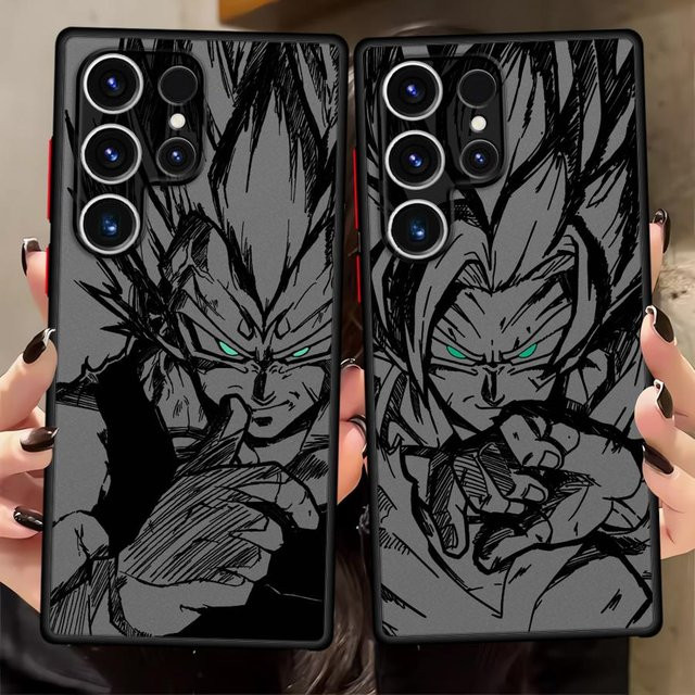 Handyhülle Dragon Ball mit Goku und Vegeta für Samsung Galaxy S22 S21 S24 Plus S26 Note 20 Ultra 10+ S25 Ultra S20 S23 FE in Multicolour - Bild 1