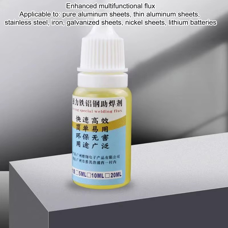 Transparentes Lötflussmittel als Flüssigkeitslötmittel für Edelstahl, verzinktes Blech, Kupfer, Eisen und Batterieschweißen, 10 ml - Bild 4