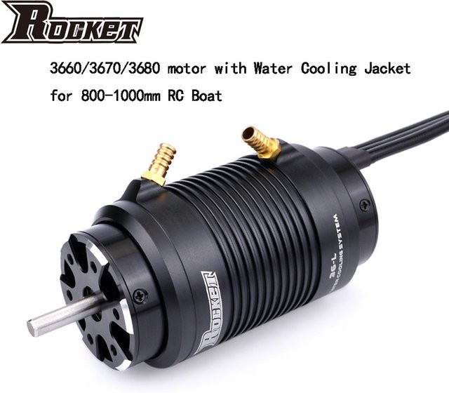 Rockt Bürstenloser Motor für M41 Catamaran Spartan RC-Boot, Metall, Schwarz - Bild 1