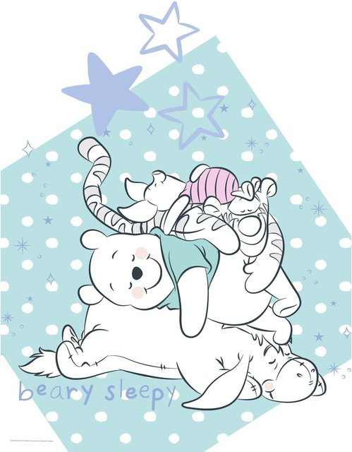 Komar Wandbild Winnie Pooh Beary Sleepy, bunt, B/H: 30 x 40 cm - Bild 1