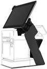 Bixolon RTS-Q300 Drucker-Tablet-Ständer in Schwarz für BIXOLON SRP-Q300 - Bild 1