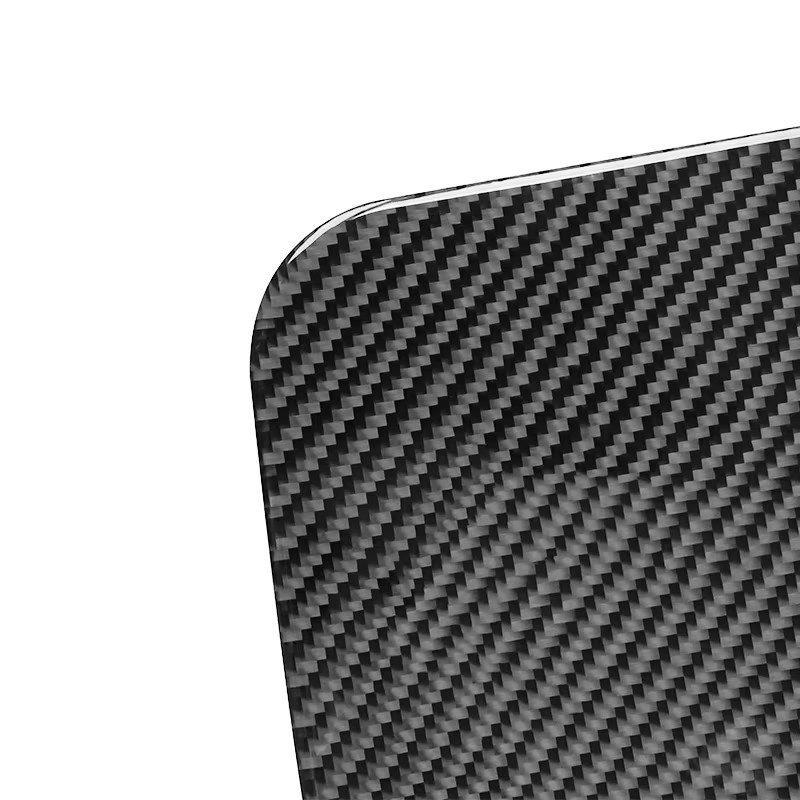 Carbon Fiber Getriebe Schaltschalter Panel und Becherhalter Abdeckung Dekorations-Set für Volkswagen Golf 7 in Schwarz - Bild 3