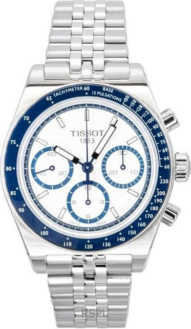 Tissot Chronograph, Automatik, Edelstahl, Weiß, 41 mm, Herren - Bild 1
