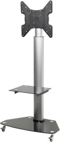SpeaKa Professional TV-Rollwagen in Silber, neigbar und höhenverstellbar, für Fernseher von 81,3 cm bis 139,7 cm - Bild 1
