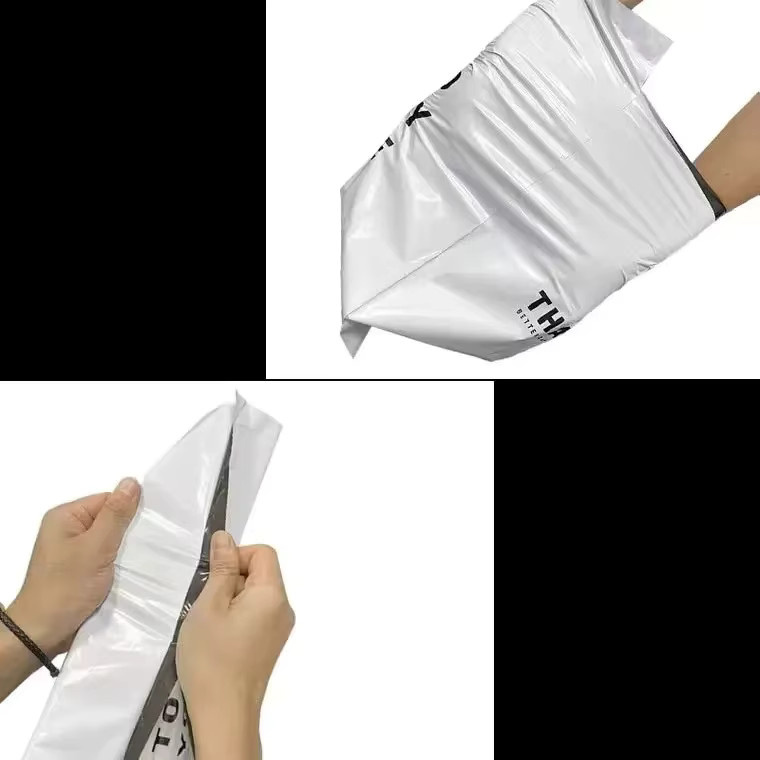 INPLUSTOP Express-Tasche Weiß, wasserdichte und selbstklebende Versandtaschen aus Kunststoff - Bild 3