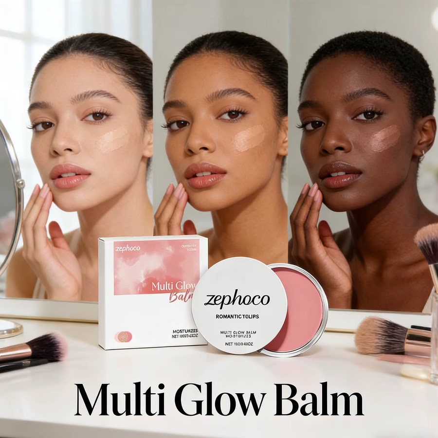 Zephoco Kirschblüten-Creme-Rouge mit natürlichem Glanz - Bild 2