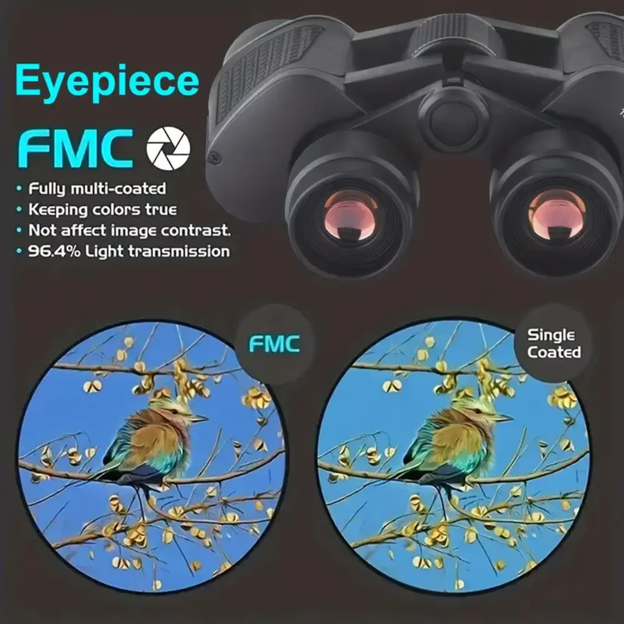 Hochleistungs Fernglas mit großer Reichweite und hoher Klarheit für die Jagd und Outdoor-Aktivitäten in Schwarz - Bild 3