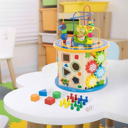 Joyz Motorikwürfel 8 in 1, Spielwürfel, Holz, ab 1 Jahr