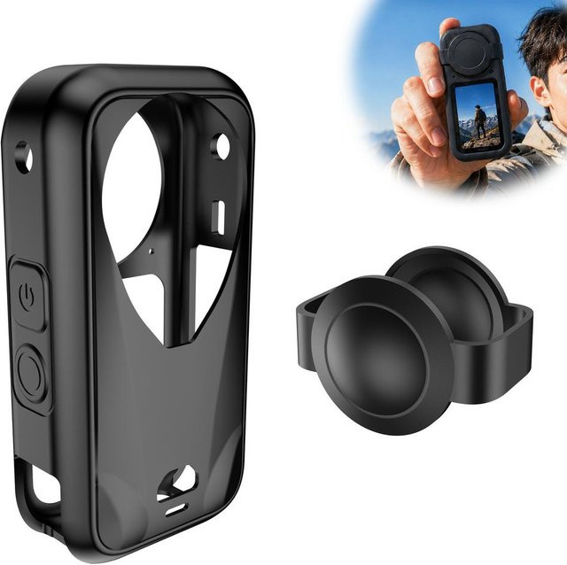 Insta360 X6 Silikonhülle und Objektivschutz-Set in Schwarz für deine Action-Kamera - Bild 1