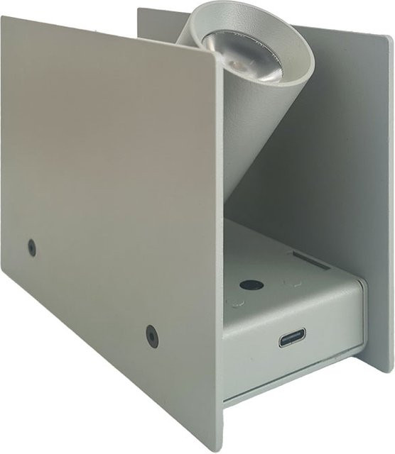 Nemo Lighting Plint Battery Mini LED-Akkuleuchte in Grau, dimmbar und verstellbar - Bild 1