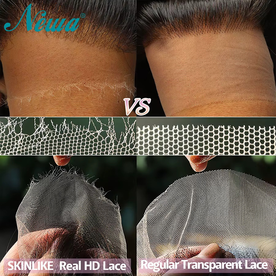 Newa Hair Skinlike HD-Spitzenperücke, 100 % Echthaar, 250 % Dichte - Bild 2