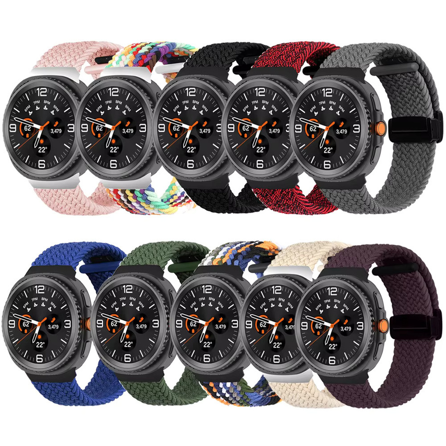 Uhrenarmband Nylon, Magnetschnalle, Samsung Galaxy Watch 8, Bunt - Bild 2