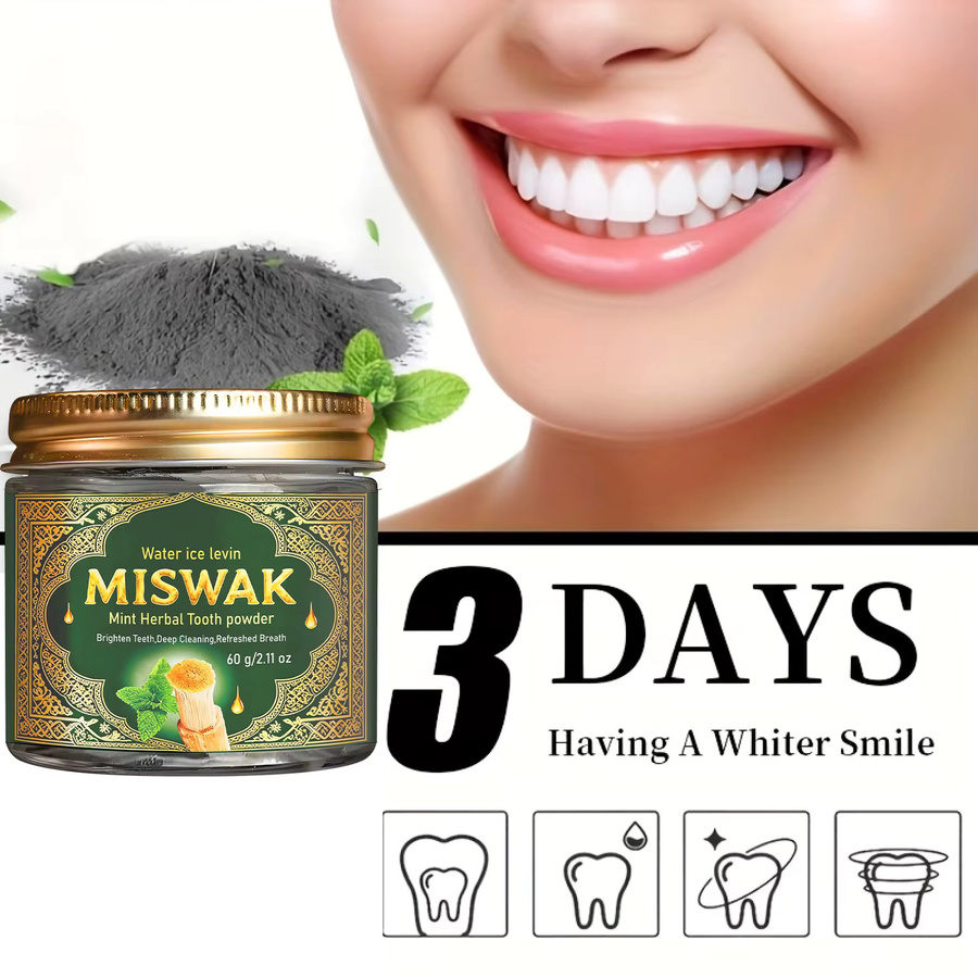 MISWAK Zahnpulver Minze, mit Hyaluronsäure, Unisex - Bild 2