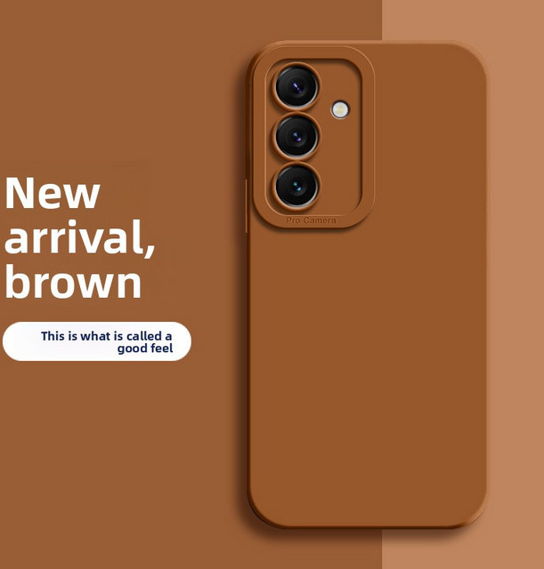 Stoßfeste Silikon-Handyhülle für Samsung Galaxy S22 S23 S24 S25 Ultra Plus in Grün und Braun - Bild 1