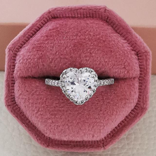 Partnerring 925 Silber, Zirkonia, Damen - Bild 1