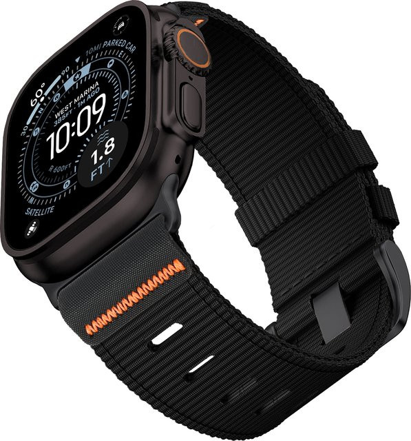 KMAIXA Uhrenarmband Nylon, Schwarz, Unisex - Bild 1