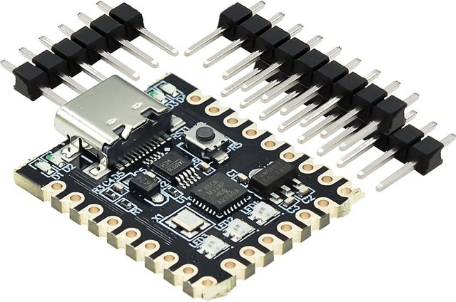 Arduino Nano Mini-Entwicklungsboard mit ATMEGA328P Chip und USB-C Anschluss in Schwarz - Bild 1