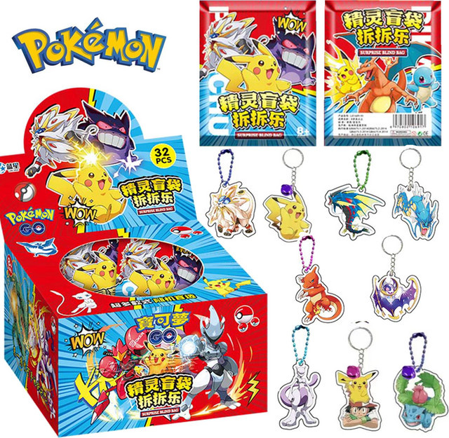 Potdemiel Pokémon Acryl-Anhänger Schlüsselanhänger, 32-teiliges Set - Bild 1