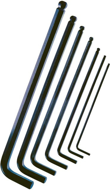 LUX-TOOLS Schlüssel-Satz Classic 7-teilig aus Chrom-Vanadium in Schwarz mit Kunststoffaufnahme - Bild 1