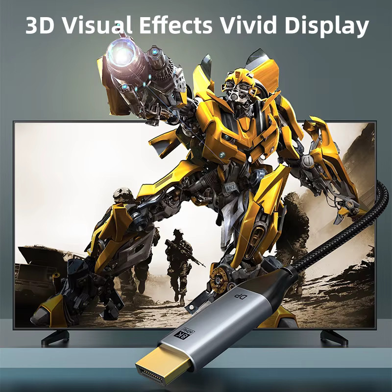 CABLETIME USB-C auf DisplayPort Kabel für 8K 60Hz und 4K 144Hz mit DSC 1.2 und HDR - Bild 5