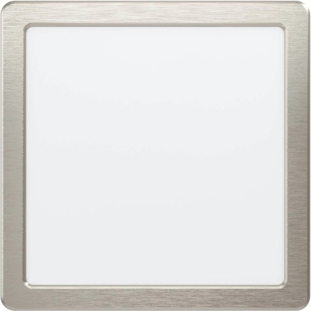 Eglo LED-Einbauspot Fueva 5 Nickelfarben Matt, quadratisch, 4.000K, B/T: 21,6 x 21,6 cm - Bild 1