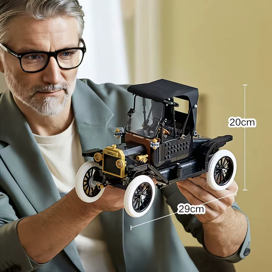 Hot Toys Ford T Modellauto, Baustein-Puzzle-Modell, 1.060 Teile - Bild 6