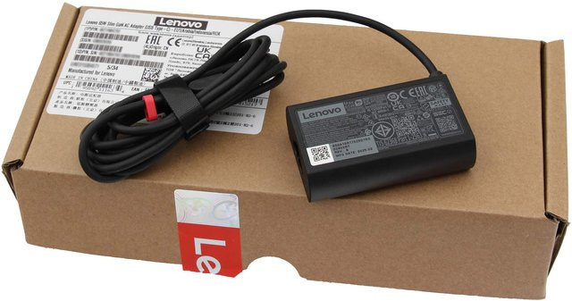 Lenovo 5A11K67862 USB-C GaN-Netzteil 65W Slim in Schwarz - Bild 1