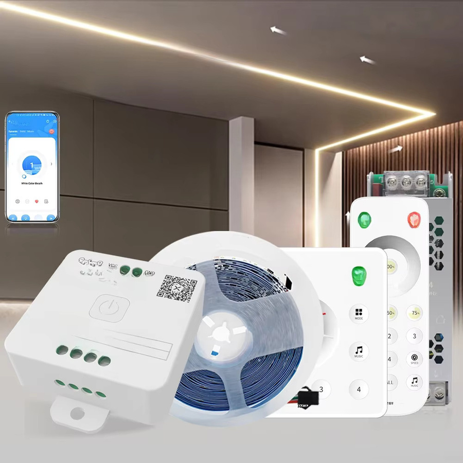 BanlaX WS2811 LED-Streifen mit Pferd-Lauf-Effekt, 24 V, RGBIC, 120 LEDs/m, White, mit App- und WiFi-Steuerung für deine Raumdekoration - Bild 4