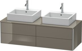 Duravit Waschtischunterschrank XSquare in Hochglanz Weiß, B/T/H: 140 x 54,8 x 40 cm - Bild 1