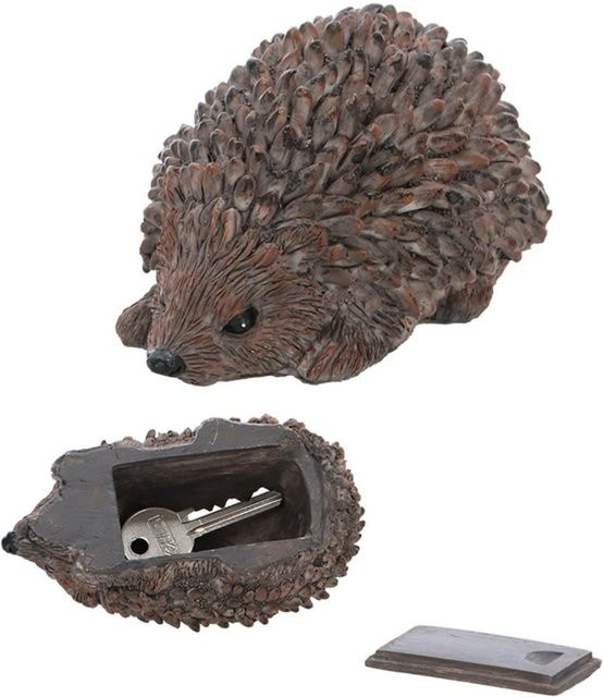 Schlüsselversteck Igel von Super Merchant in Braun aus Kunststoff - Bild 1