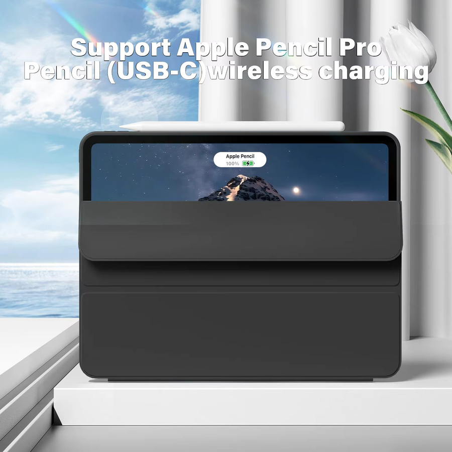 Magnetische Smart Cover Hülle für iPad Pro 11 (2018-2022) von tzion in Schwarz - Bild 4