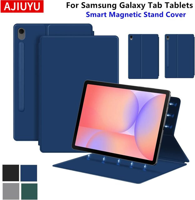 Magnetische Schutzhülle für Samsung Galaxy Tab S11 S10 S9 S8 Ultra und S7 FE Plus 12.4 / 14.6 Zoll mit Stifthalter in Grün - Bild 1