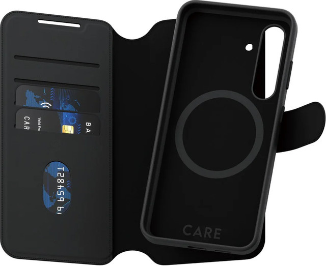 PanzerGlass CARE Feature Case Tango Two-in-One Wallet mit Qi-Kompatibilität für Samsung Galaxy S24 in Schwarz - Bild 1
