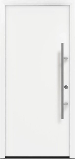 EcoStar Haustür Isopro Secur IPS 010 in Verkehrsweiß, B: 110 cm, H: 210 cm, DIN Rechtsausführung - Bild 1