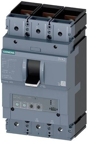 Siemens 3VA2340-7HM32-0AA0 Leistungsschalter in Grau mit einem Einstellbereich von 160 - 400A und einer maximalen Schaltspannung von 690 V/AC - Bild 1
