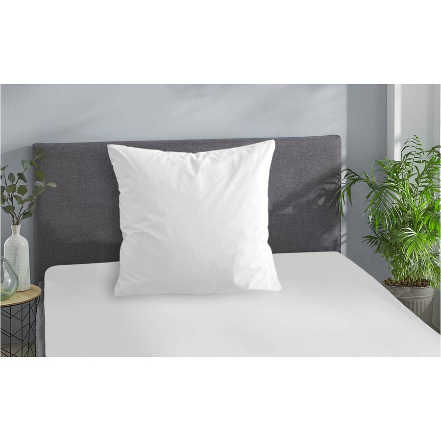 Pocoline Kissenbezug Jersey aus Baumwolle in Weiß mit Reißverschluss, B/L: 80 x 80 cm - Bild 2