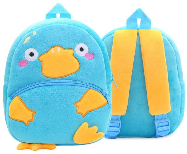 Kidsly Plüsch Rucksack, Cartoon-Tiere, für Kindergarten Kinder - Bild 1