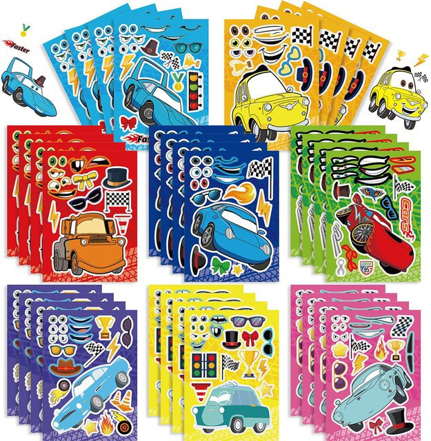 Disney Cars Puzzle Stickers Jigsaw Educational Toys 14+y - Bild 1