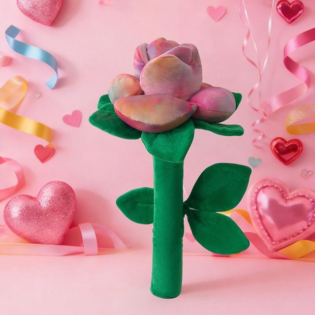 Yiran toy Rosenblüten-Stofftier, Plüsch / Textil, 38cm, Rosa / Pink - Bild 1