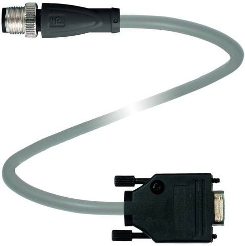 Pepperl+Fuchs 288630 Sensor-Aktor-Steckverbinder konfektioniert, Farbe: grau, Länge: 5 m, Polzahl: 4 und 9 - Bild 1
