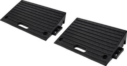 TOOLCRAFT Bordstein-Rampe 2er-Set Schwarz L: 49 cm, B: 31,5 cm, H: 10 cm - Bild 1