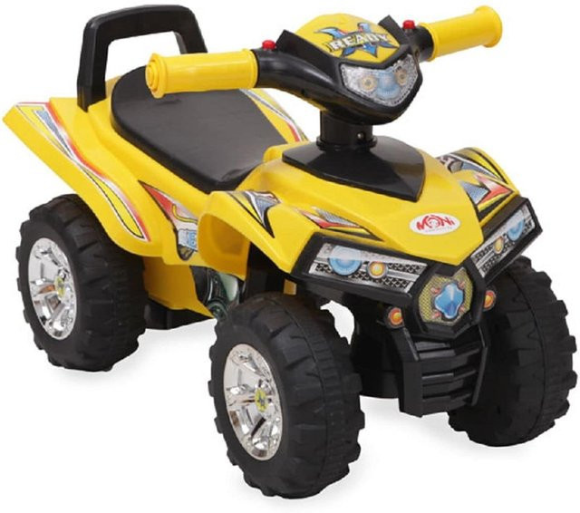 Moni Rutschauto ATV Quad Design gelb ab 1 Jahr mit Musikfunktion - Bild 1