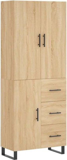 vidaXL Highboard Sonoma-Eiche in Braun, B/T/H: 69,5 x 34 x 180 cm - Bild 1