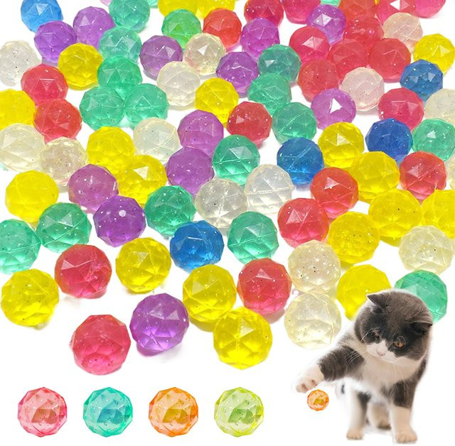 TMZ Hüpfball, elastische Kugeln, 25 mm, bunt, 10/12/15/20 Stück - Bild 1