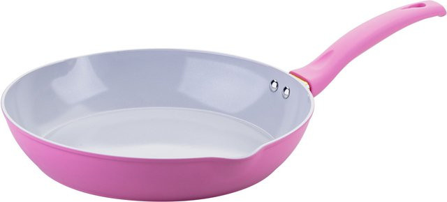 Paris Hilton Bratpfanne aus Keramik und Aluminium, pink/gold, Durchmesser: 28 cm - Bild 1