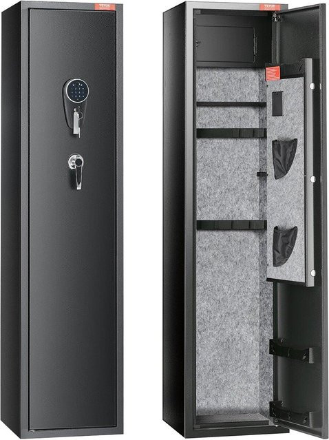 Buying Solutions MB Gewehrschrank mit digitaler Tastatur und Schloss für 5 Gewehre, Schwarz - Bild 1