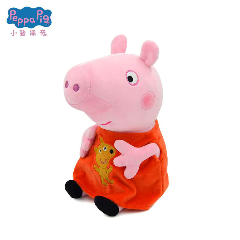 E-STRONG Peppa Pig George Papa Mama, Plüschpuppe, 19cm - Bild 1