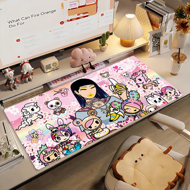 Tokidoki Mauspad Multicolor rutschfeste Gamer-Schreibtischunterlage aus Gummi für Laptop und Büro - Bild 1